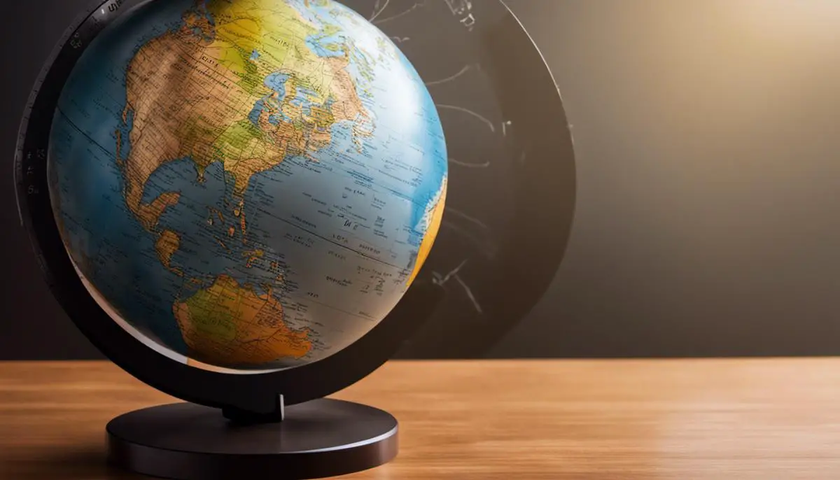 Image depicting latitude and longitude on a globe